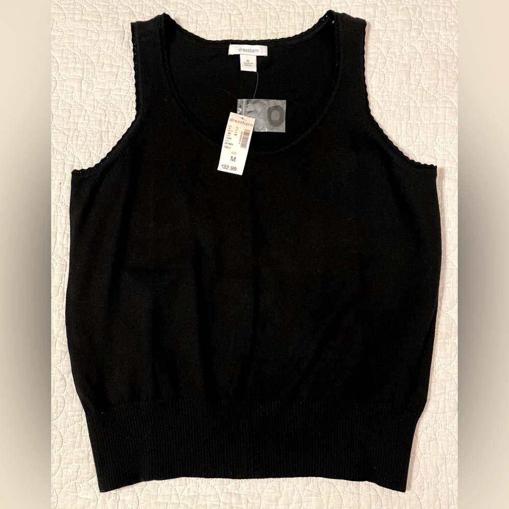 Dress barn, sleeveless sweater classy top